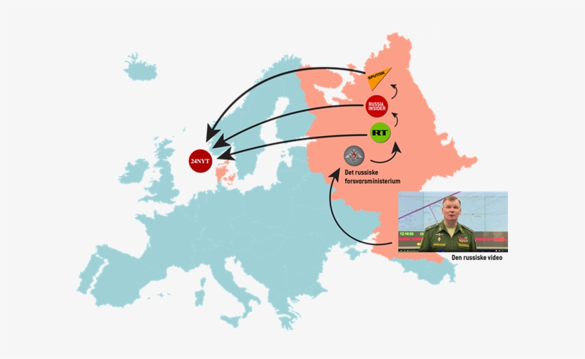 Pro-kremlin Disinformation In Denmark - Europe Map Vector Free, transparent png #4235469