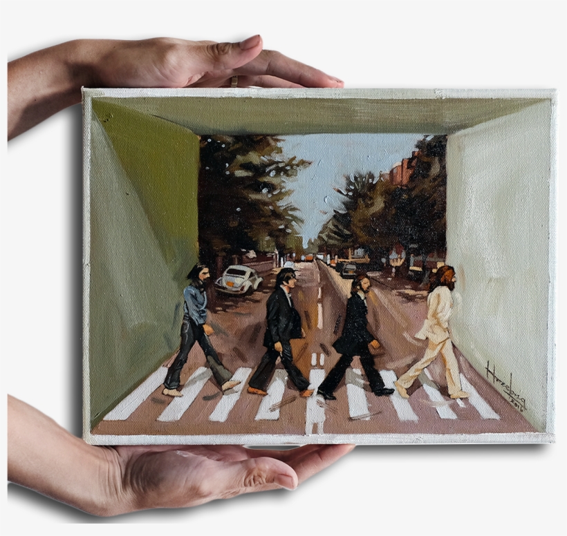 Beatles Abbey Road Illusion Box - Illustration, transparent png #4236225