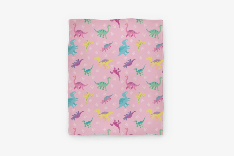 pink dinosaur blanket