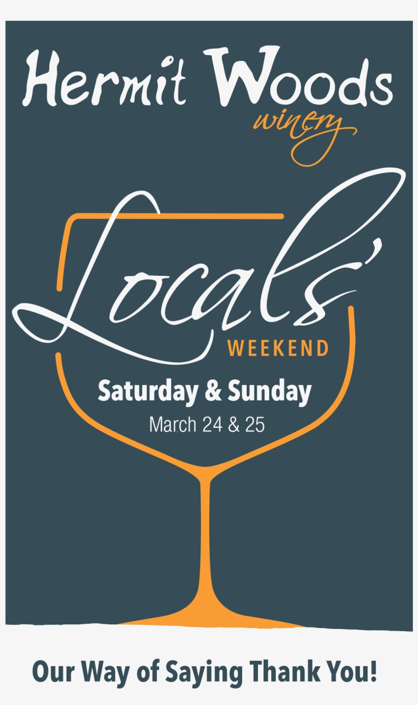 Hermit Woods Locals Weekend Sign - Love, transparent png #4237208