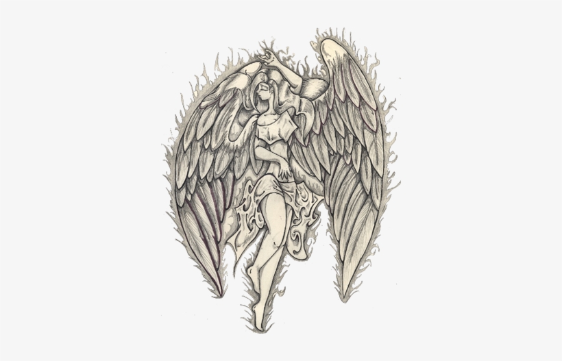 Share This Article - Angel Tattoo Designs Png, transparent png #4237352