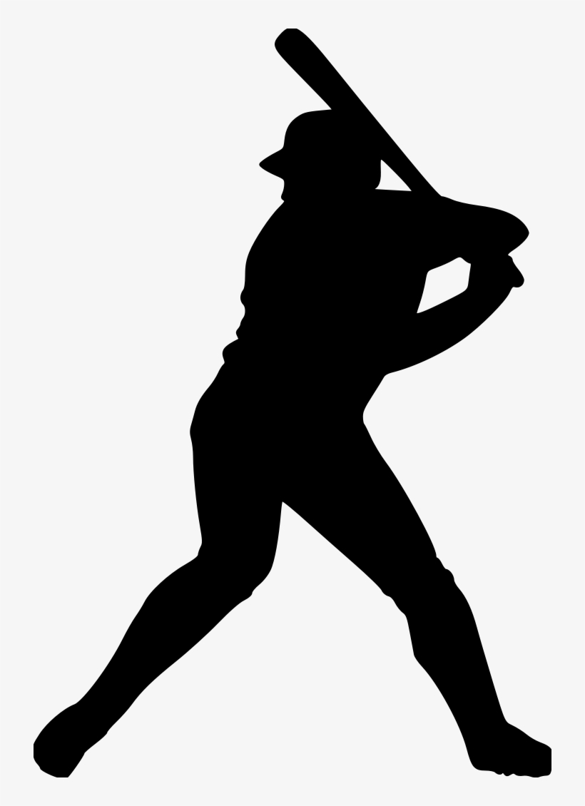 Baseball-batter File Size - Baseball Player Clipart, transparent png #4237972