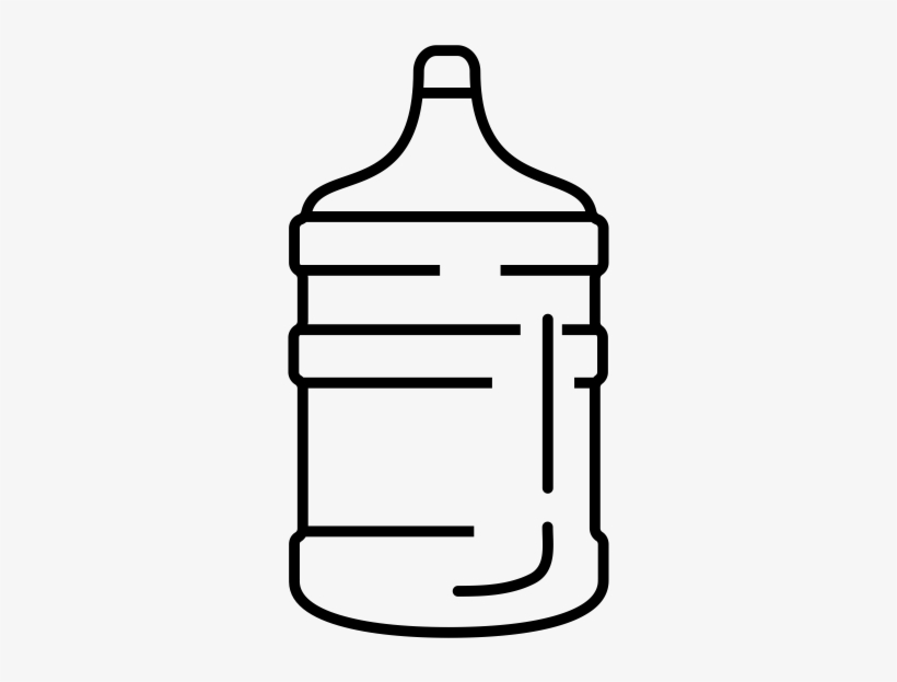 5 Gallon - Water Gallon Png Black And White, transparent png #4238133