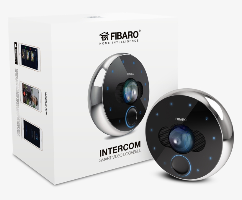 Fibaro Intercom Smart Doorbell Camera, Wi-fi, Gates - Fibaro Intercom, transparent png #4238135