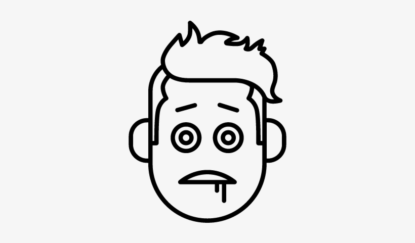 Stupor Boy Face Vector - Stupor Icon, transparent png #4238163