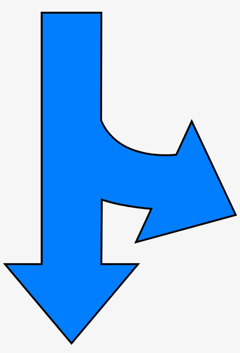 Blue Arrow Down Png Download - Divergent Definition, transparent png #4238671