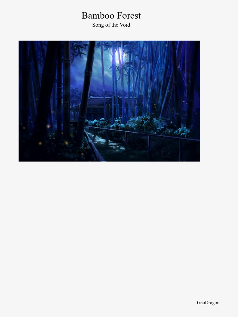 Bamboo Forest Sheet Music Composed By Geodragon 1 Of - Jpeg, transparent png #4238766