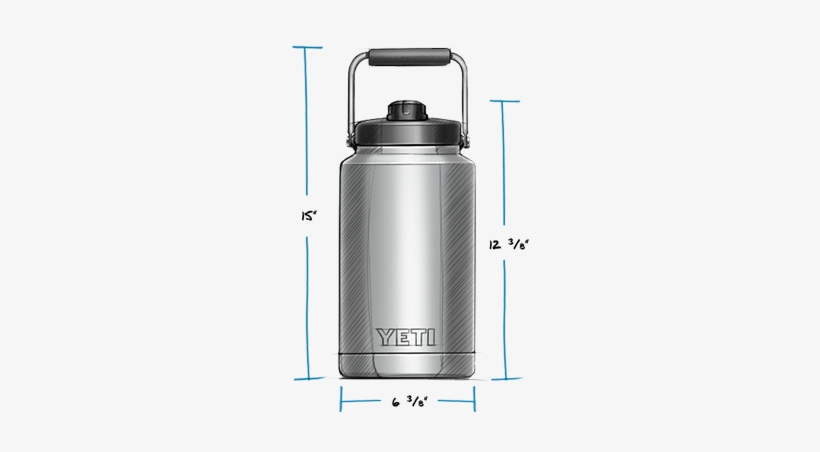 Rambler One Gallon Jug - Yeti One Gallon Jug, transparent png #4238828