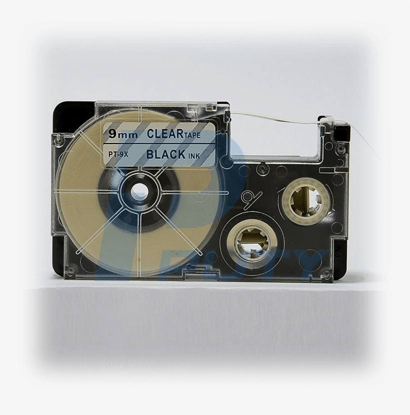 10 Paquetes 9mm Negro En Claro Xr-9x Compatible Etiquetas - Label Printer, transparent png #4239667