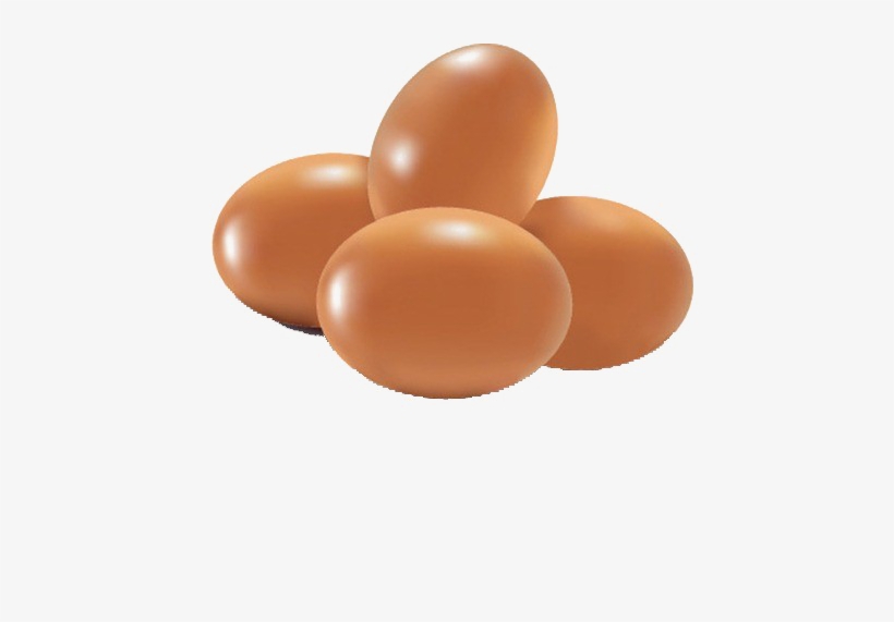 Brown Egg Png Image Background - Food Vector, transparent png #4239693