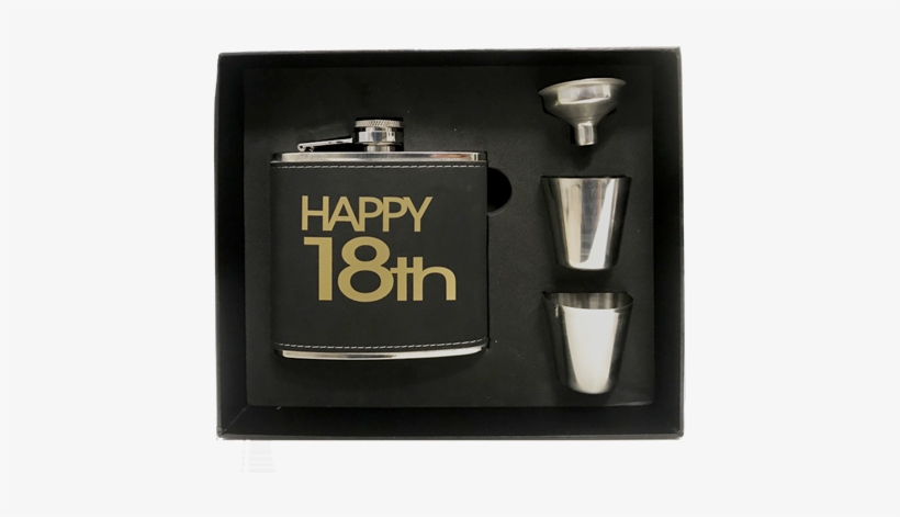 Hip Flask 18th Birthday - Cosmetics, transparent png #4239979