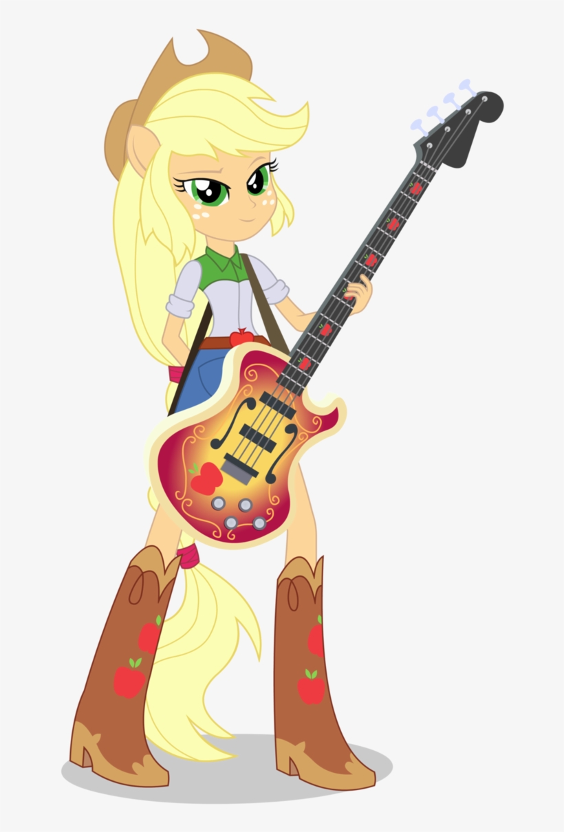 The First Separate Rainbowfied Vector From My "through - My Little Pony Equestria Girls Rainbow Rocks Applejack, transparent png #4240167