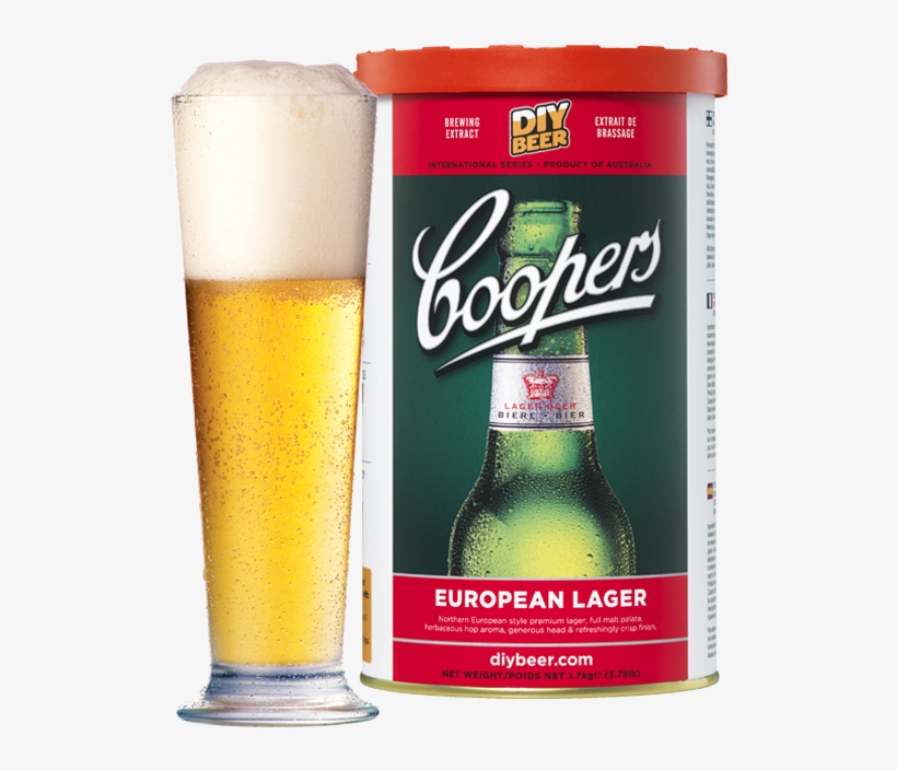 Coopers Diy Beer European Lager Homebrewing Craft Beer, transparent png #4240265