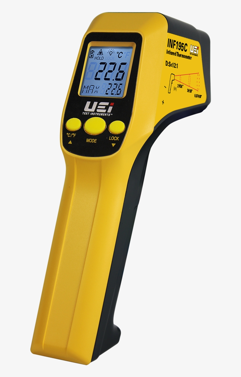 Juglugger - Uei Test Instruments Inf195c-nist 12-1 Infrared Thermometer, transparent png #4240331