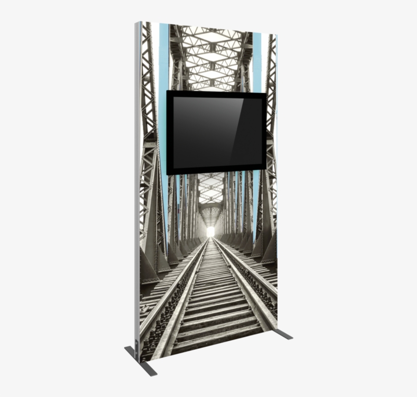 Vector Frame Monitor Kiosk - American Industrial I Framed Print - Black - 126cm, transparent png #4240365