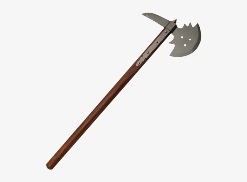 Long Medieval Battle Axe - Medieval Axe, transparent png #4240396