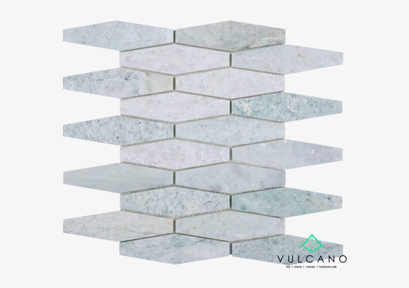 Vm 333 Verdi Cristallo Honed Long Hexagon Mosaic - Mosaic, transparent png #4240613