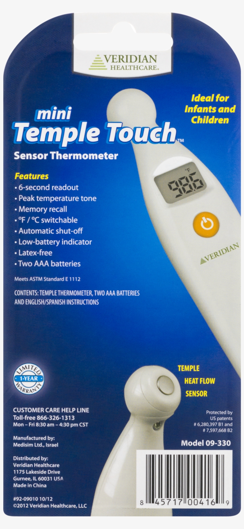 Temple Touch-mini Digital Thermometer, transparent png #4240888