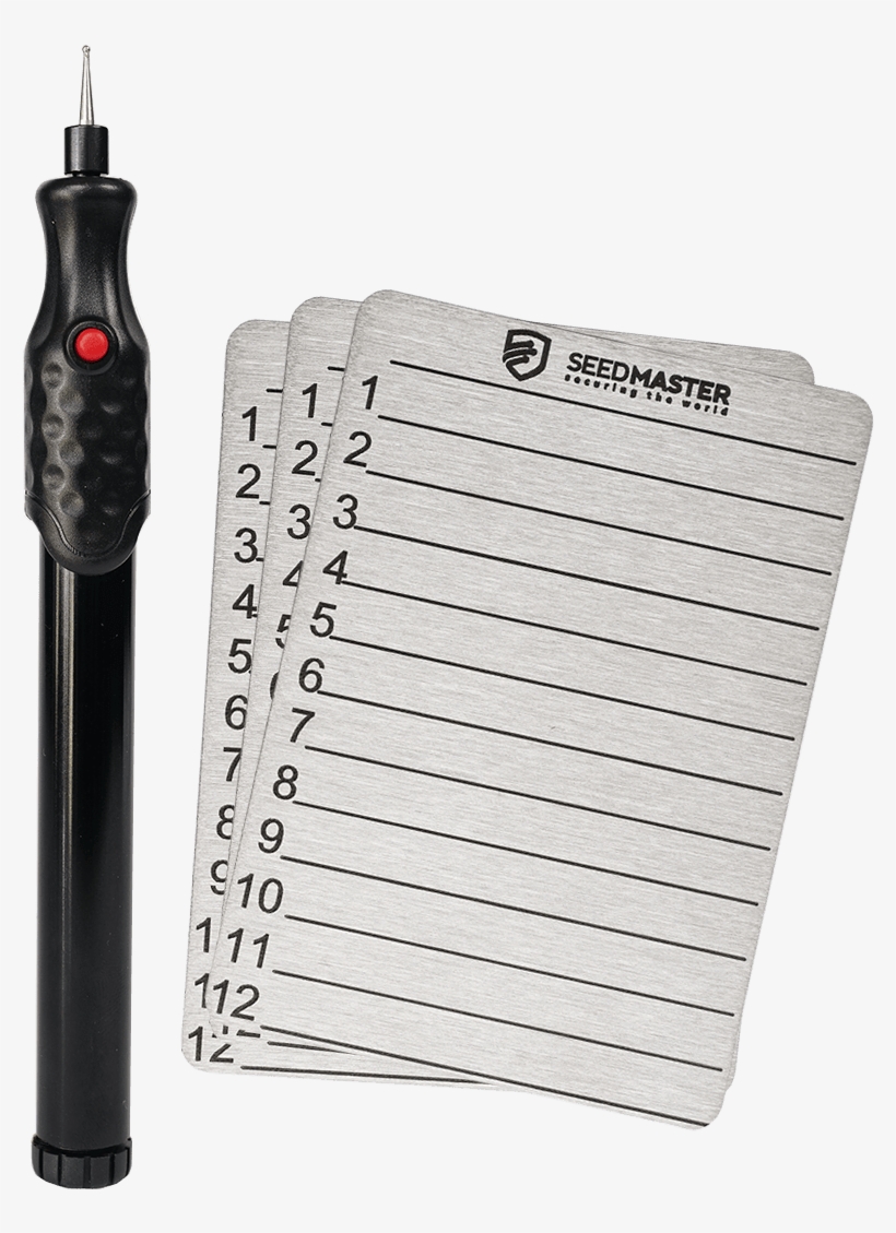 Steel Recovery Seed Phrase Plate And Engraving Pen - Steel, transparent png #4241124