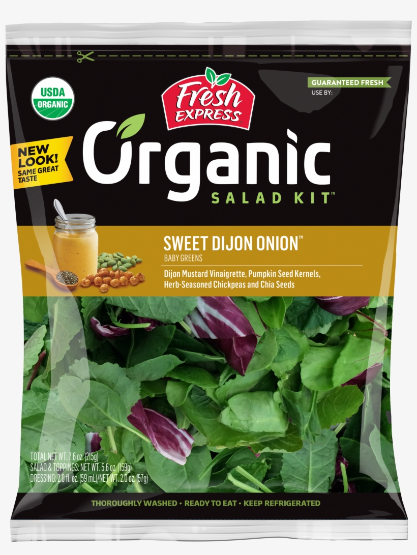 Sweet Dijon Onion Organic Salad Kit - Fresh Express Salad Kit, Bacon Caesar - 8 Oz Bag, transparent png #4241506