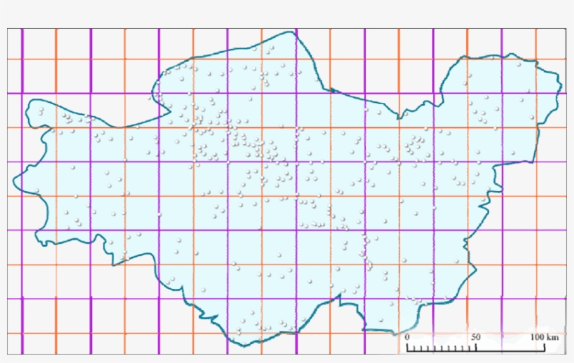 Canvases With 50 And 25 Km (in Red) Grid Applied - Illustration, transparent png #4241616