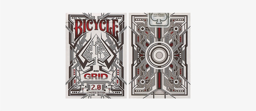 0 Limited Edition Playing Cards - Bicycle Grid 2.0 Red, transparent png #4241641