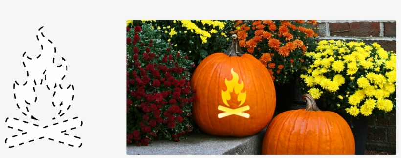 Campfire - Mr And Mrs Pumpkins, transparent png #4241695