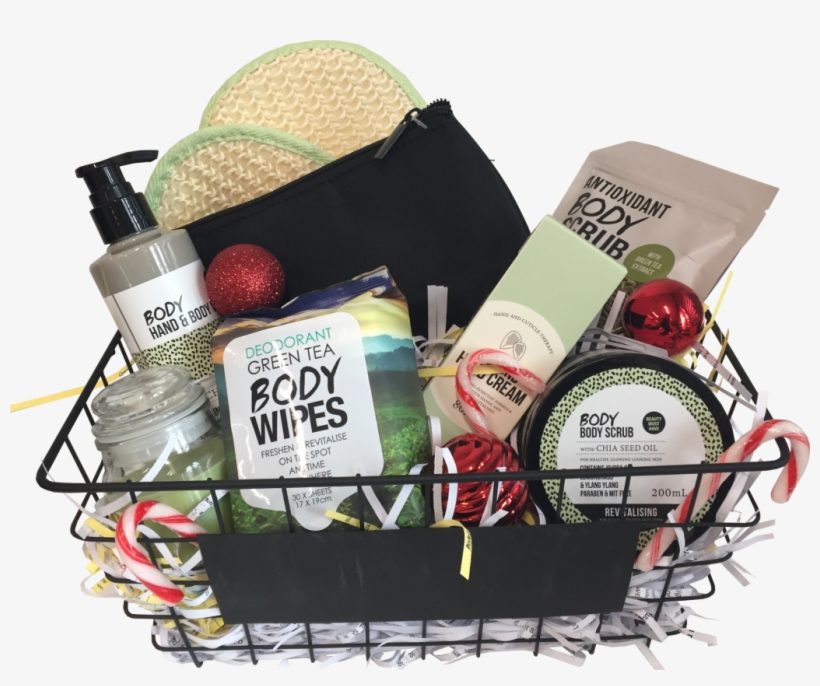 $60 Body Theme Gift Basket - Gift Basket, transparent png #4241754