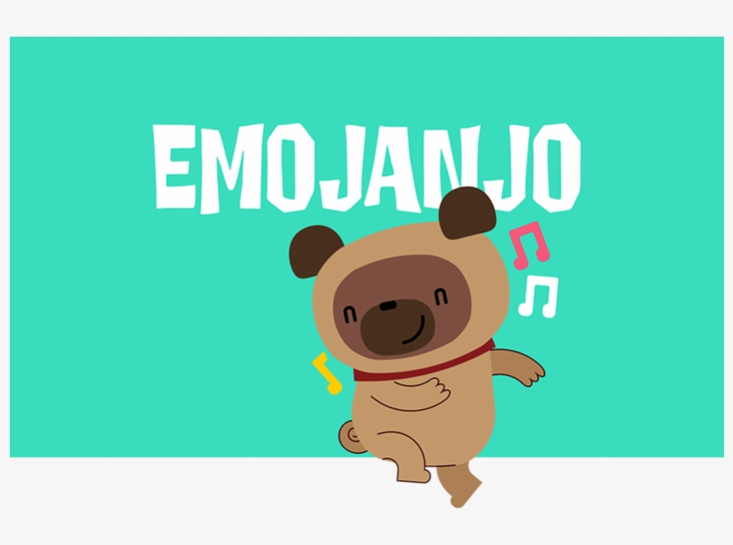 Emojanjo Flat Sticker Vector Cartoon Pet Dog Emoji - Cartoon, transparent png #4242166