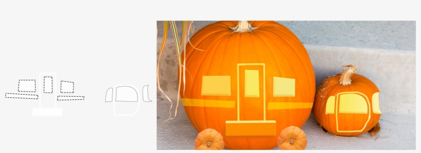 This Adorable Design Uses Two Pumpkins, transparent png #4242215