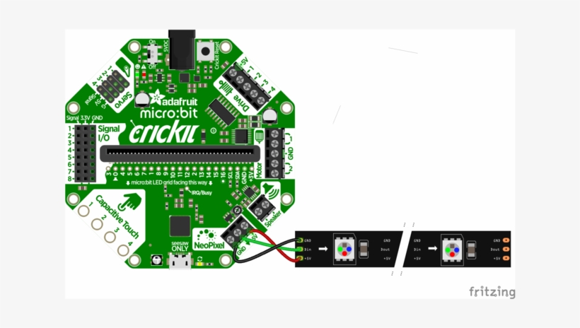Leds Microbit-neopixels Bb - Fritzing, transparent png #4242240