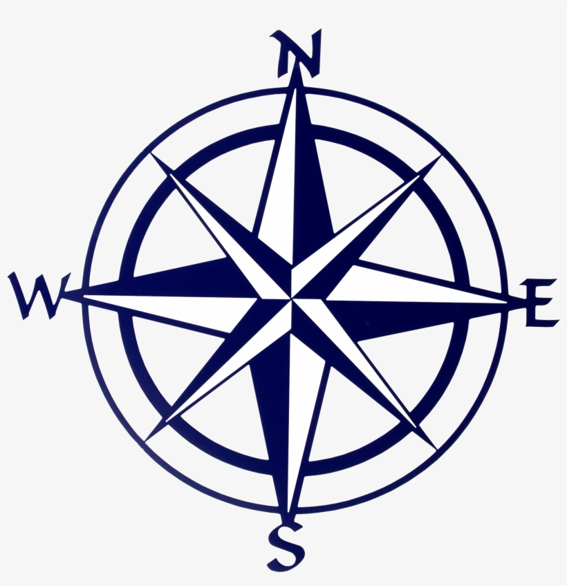 Compass North Png Download - Compass Rose Map, transparent png #4242498