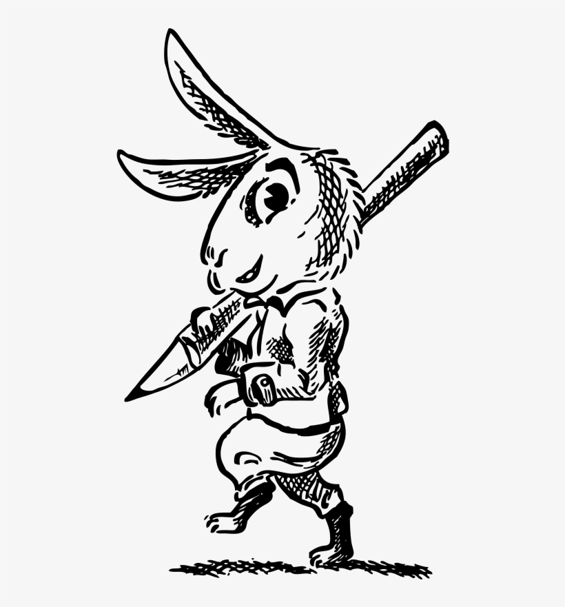 Hare With Pencil - Ain't No Fun1 Beach Towel, transparent png #4243031