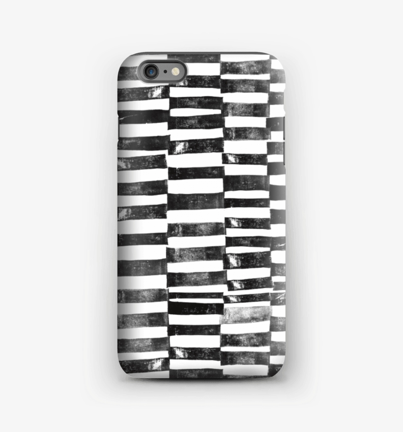 Black Painted Lines Case Iphone 6 Plus Tough - Iphone, transparent png #4243162