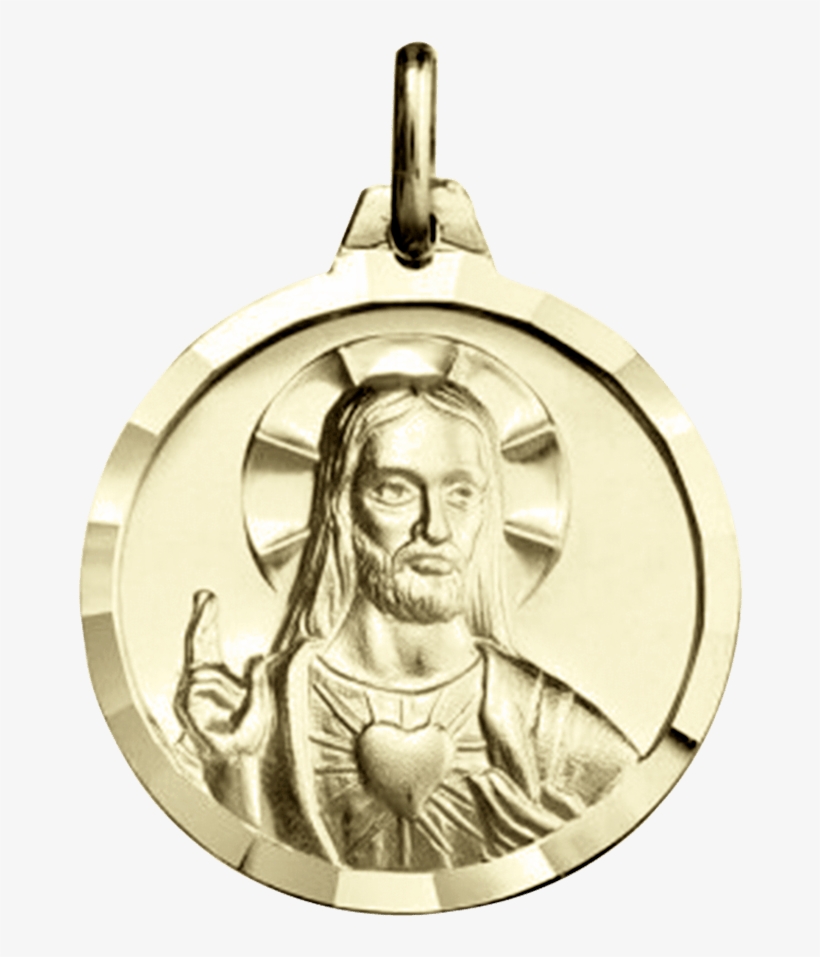 Iniciomedallas De Oromedalla Sagrado Corazón - Medal, transparent png #4243230