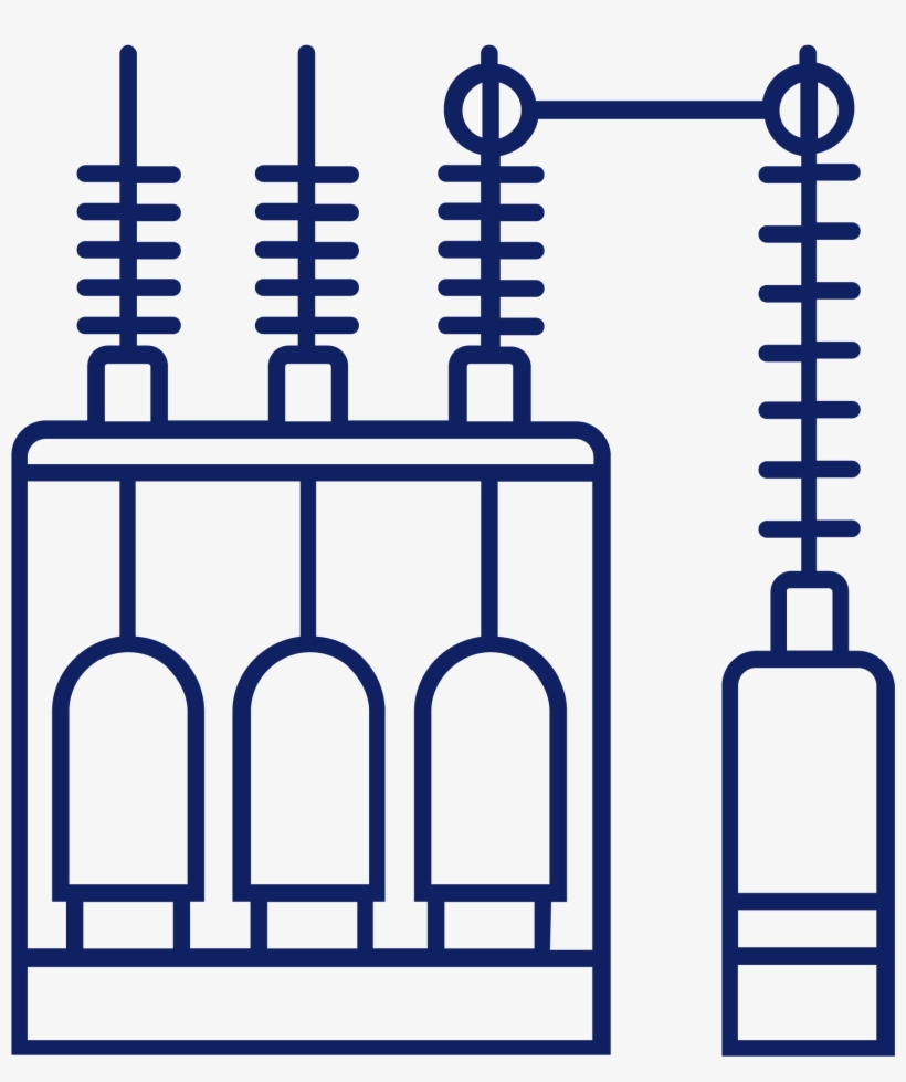 Distribution - Power Substation Icon Png, transparent png #4243576