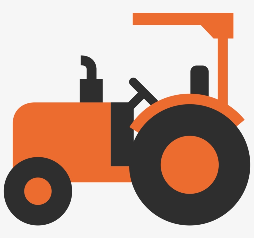 New 2018 Tractor Clipart Black And White Hd Pictures - Orange Tractor Clip Art, transparent png #4243742