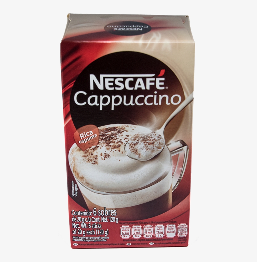 Nescafe Cappuccino 180g, transparent png #4243768