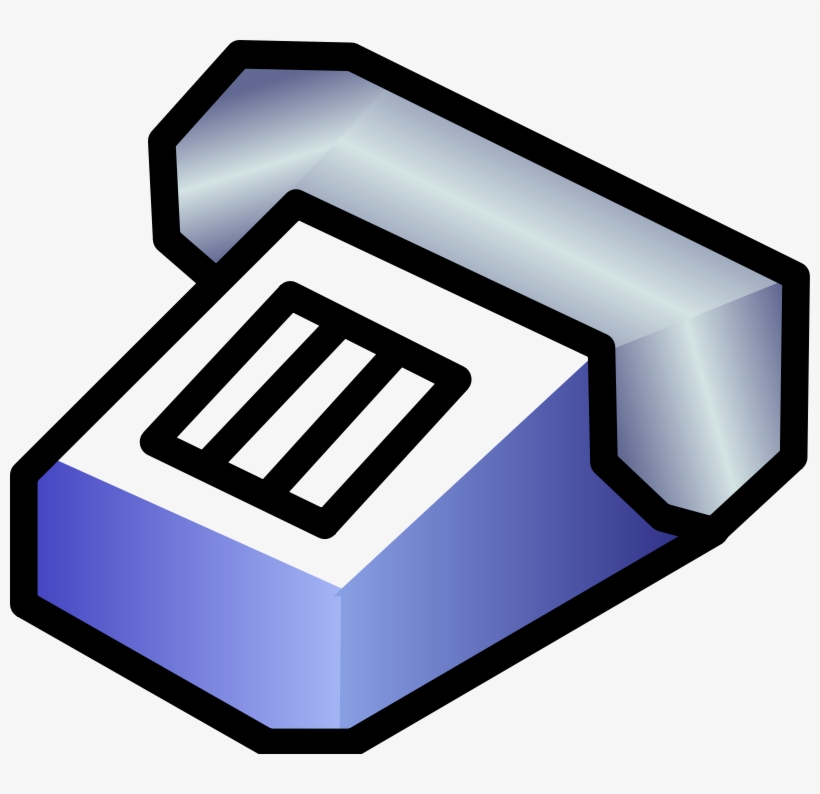 This Free Clipart Png Design Of Simple Telephone Clipart - Telephone Clip Art, transparent png #4243985