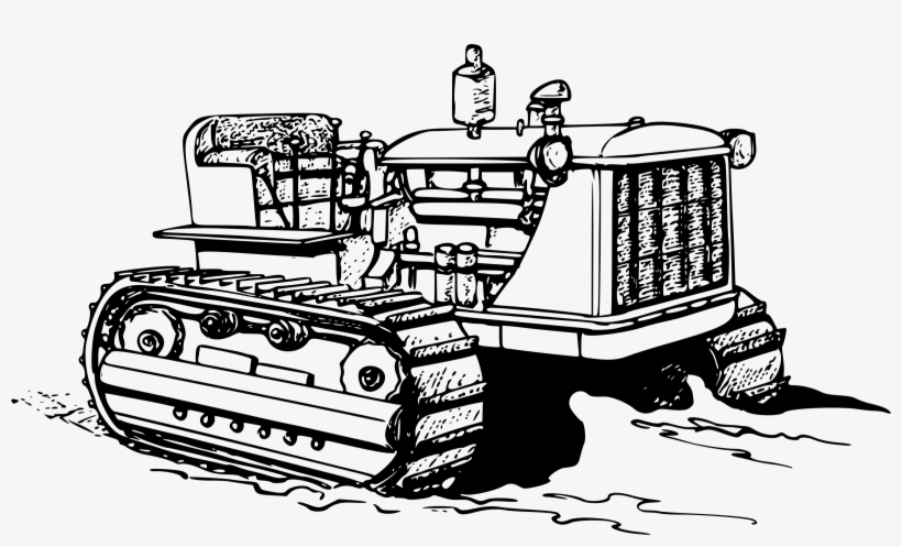 Big Image - Crawler Tractor Clip Art, transparent png #4244019