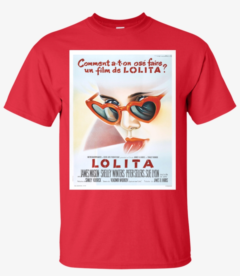 Lolita Movie Poster T-shirt - Lolita 1962 Movie Poster, transparent png #4244494