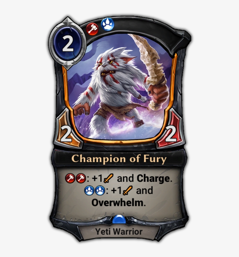 Champion Of Fury - Eternal Card Game Jekk, transparent png #4244651