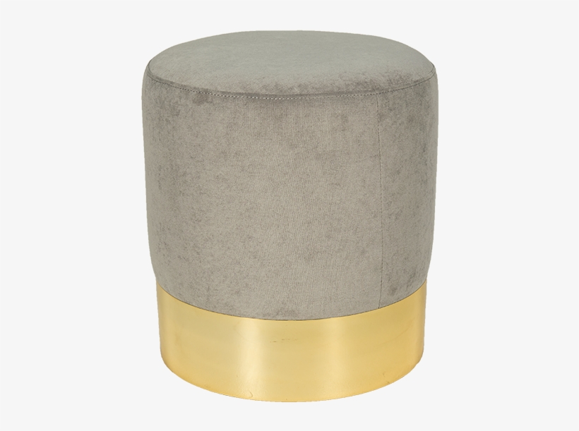 Elaine Dove Grey Ottoman, transparent png #4245558