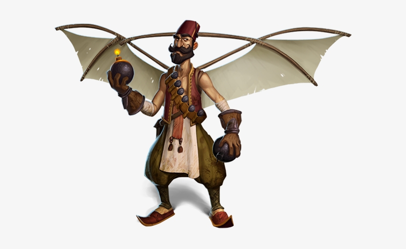 War Of Mercenaries Flying Ottoman Final - War Of Mercenarie Ottoman, transparent png #4245586