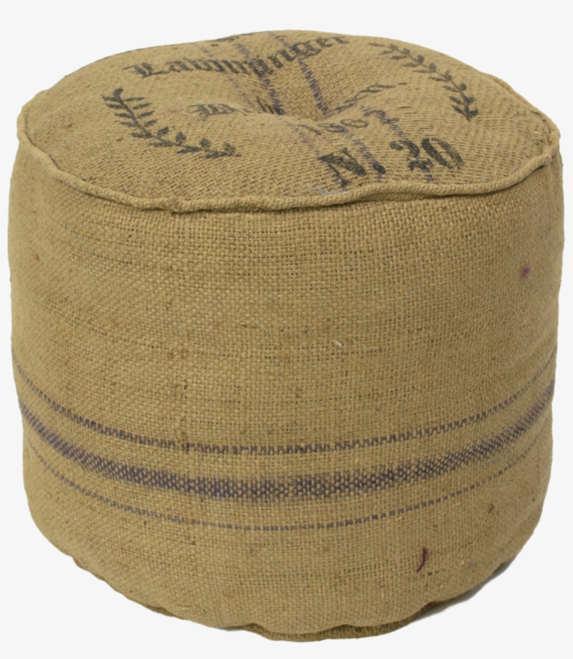Moulin Burlap Print Ottoman, transparent png #4245620