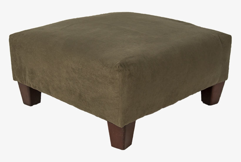 Blake Moss Suede Ottoman, transparent png #4245679