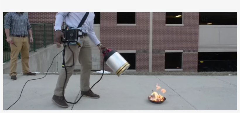 ¿bomberos Del Futuro Apagan Fuego Con Ondas De Sonido - Sound Wave Fire Extinguisher, transparent png #4245812