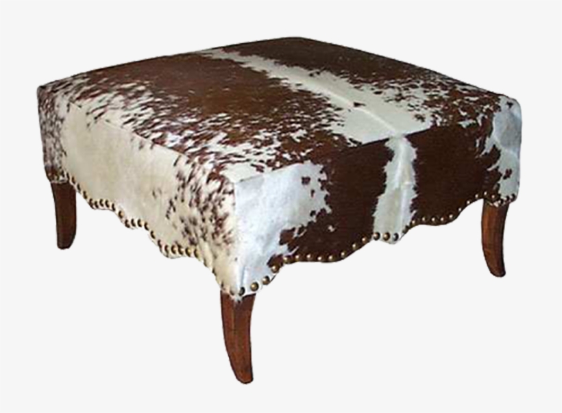 Cowhide Ottoman, transparent png #4245916