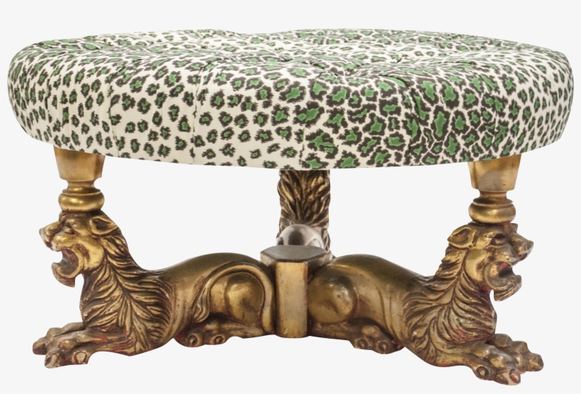 Vintage Brunschwig & Fils Lion Ottoman On Chairish, transparent png #4246461