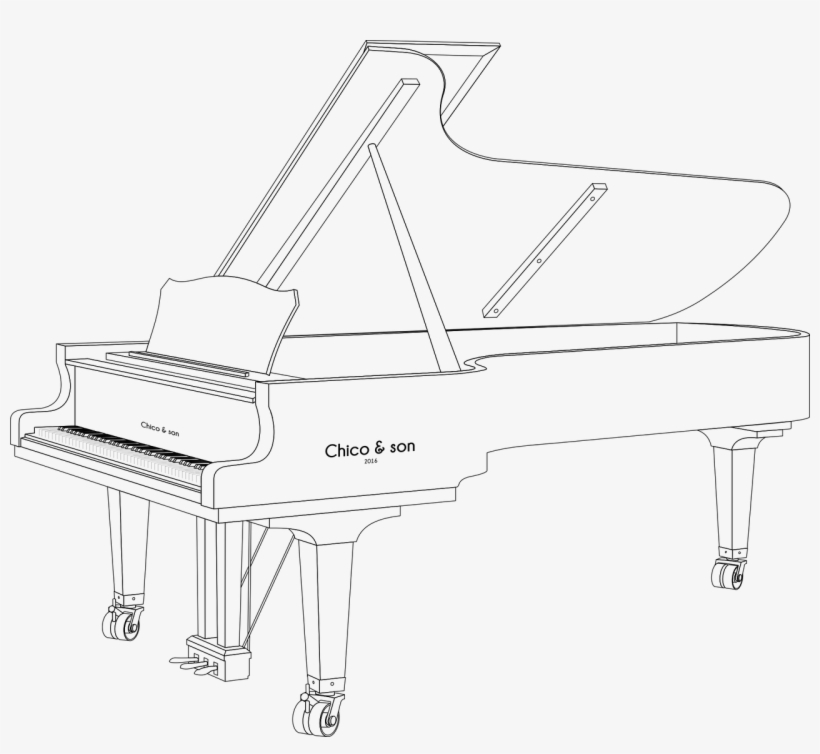 Piano 3d icon cartoon grand music Royalty Free Vector Image